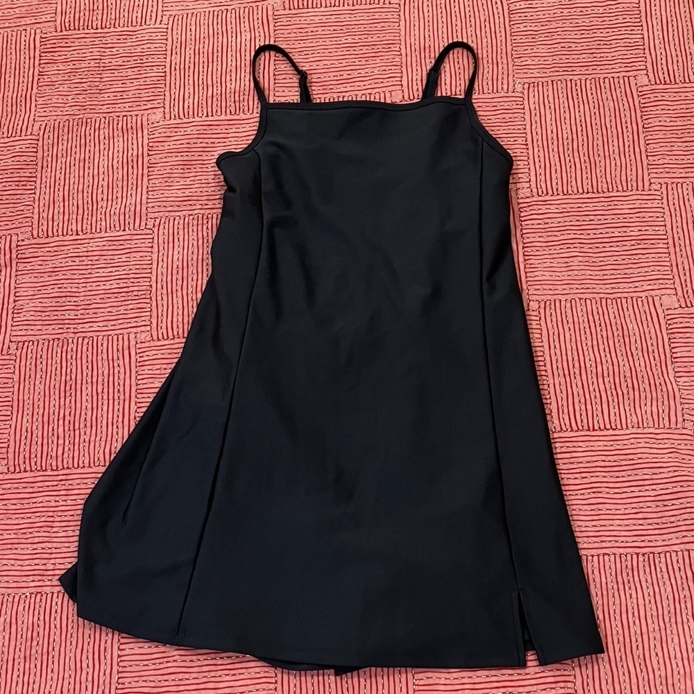 Athletic women’s Mini Dress with integrated bodysuit